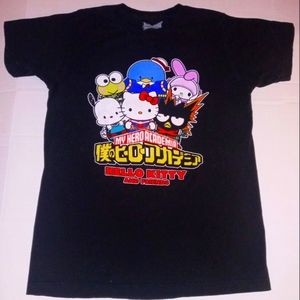 Womens graphic tee my heo academia/hello kitty&friends